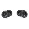 Badlands MX 1.9" All-Terrain Buggy Tires (4) Mounted on Mach-10 Black 1.9" 12mm Hex Wheels for Typhon GROM 4x4 Front or Rear