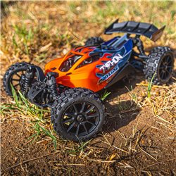 Badlands MX 1.9" All-Terrain Buggy Tires (4) Mounted on Mach-10 Black 1.9" 12mm Hex Wheels for Typhon GROM 4x4 Front or Rear