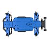 Bash Armor F/R Skid Plates (Blue) for ARRMA 3S Vehicles
