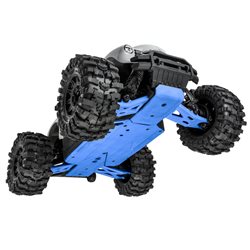 Bash Armor F/R Skid Plates (Blue) for ARRMA 3S Vehicles