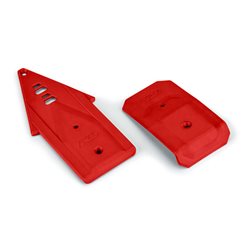 Bash Armor F/R Skid Plates (Red) for ARRMA 3S Vehicles