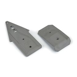 Bash Armor F/R Skid Plates (Stone Gray) for ARRMA 3S Vehicles