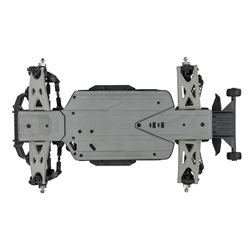 Bash Armor F/R Skid Plates (Stone Gray) for ARRMA 3S Vehicles