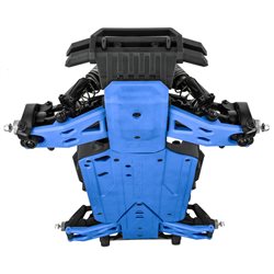 Bash Armor Front Suspension Arms (Blue) for ARRMA 3S Vehicles