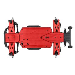 Bash Armor Front Suspension Arms (Red) for ARRMA 3S Vehicles