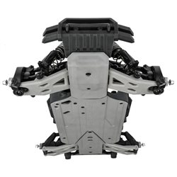 Bash Armor Front Suspension Arms (Stone Gray) for ARRMA 3S Vehicles