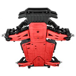 Bash Armor Rear Suspension Arms (Red) for ARRMA 3S Vehicles