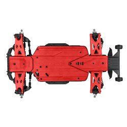 Bash Armor Rear Suspension Arms (Red) for ARRMA 3S Vehicles