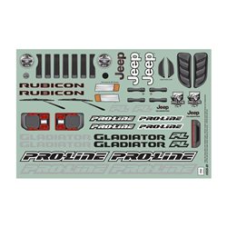 Jeep Gladiator Rubicon Clear Body SC and 1:8 MT