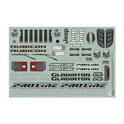 Jeep Gladiator Rubicon Clear Body SC and 1:8 MT