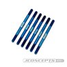 JConcepts - XRAY XB2 2024 3.5 x 55mm Fin Titanium turnbuckle set, 6pc. - Burnt Blue
