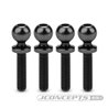 5.5 x 12mm revolved titanium ball-stud, stealth black, 4pc.