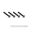 3x20mm Top Hat Titanium screw, stealth black - 4pc