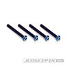 3x24mm Top Hat Titanium screw, burnt blue - 4pc