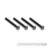 3x24mm Top Hat Titanium screw, stealth black - 4pc