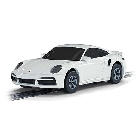 Micro Porsche 911 Turbo Car, white 1:64