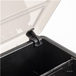 JConcepts parts box, black / smoke gray (~14.5" x 11" x 2.375")