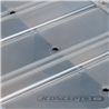 JConcepts tool box w/upper storage, black / smoke gray (~14.5" x 11" x 2.375" x upper storage)