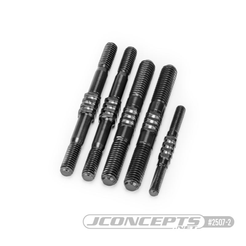 RC8B4.1 Fin Titanium turnbuckle set - stealth black, 5pc.  RC8B4.1 Fin Titanium turnbuckle set - stealth black, 5pc.