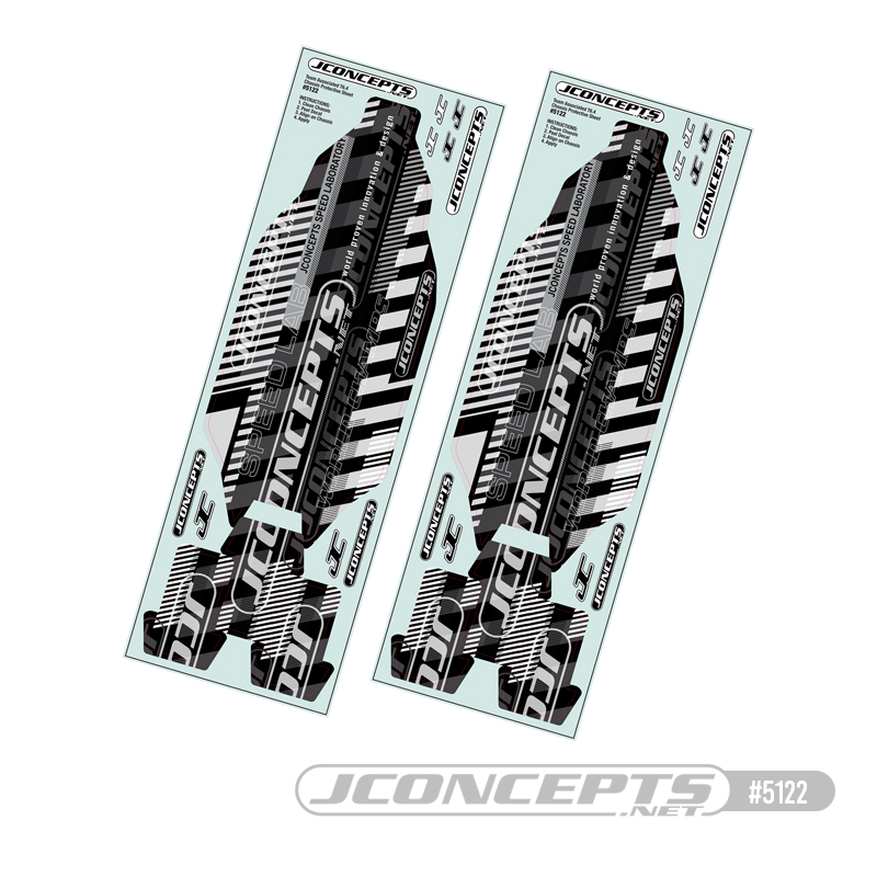 JConcepts - T6.4 precut chassis protective sheet, 2pc JConcepts - T6.4 precut chassis protective sheet, 2pc