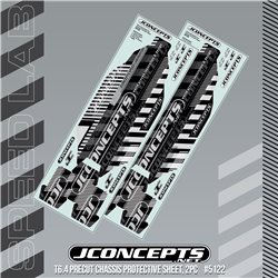 JConcepts - T6.4 precut chassis protective sheet, 2pc