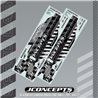 JConcepts - T6.4 precut chassis protective sheet, 2pc JConcepts - T6.4 precut chassis protective sheet, 2pc
