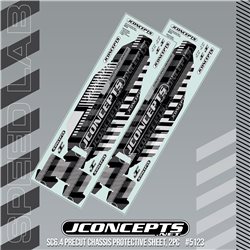JConcepts - SC6.4 precut chassis protective sheet, 2pc
