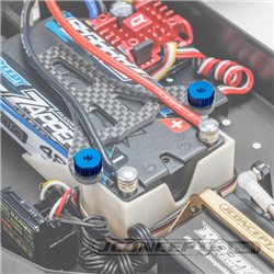 JConcepts - 4-40 thumb nuts w/ set screw, 2pc - blue