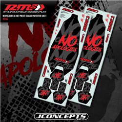 RM2, No Apologies RC10B7 precut chassis protective sheet, 2pc