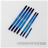 JConcepts - Tekno NT48 2.0 Fin Titanium turnbuckle set, burnt blue - 7pc JConcepts - Tekno NT48 2.0 Fin Titanium turnbuckle set, burnt blue - 7pc