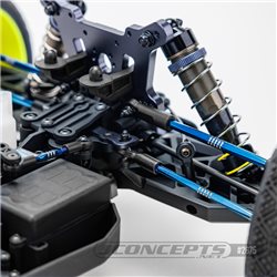 JConcepts - Tekno NT48 2.0 Fin Titanium turnbuckle set, burnt blue - 7pc