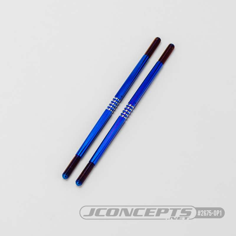 JConcepts - Tekno NT48 2.0 Fin optional Titanium turnbuckle 4x106mm, burnt blue - 2pc JConcepts - Tekno NT48 2.0 Fin optional Titanium turnbuckle 4x106mm, burnt blue - 2pc