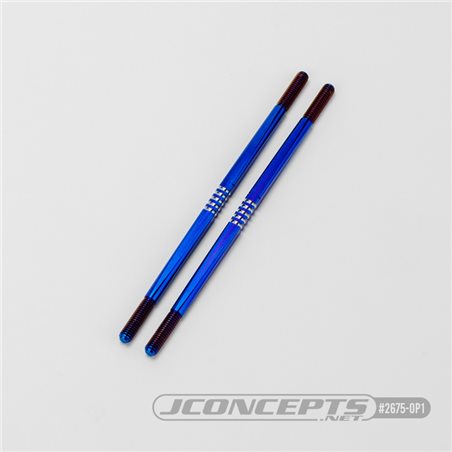 JConcepts - Tekno NT48 2.0 Fin optional Titanium turnbuckle 4x106mm, burnt blue - 2pc
