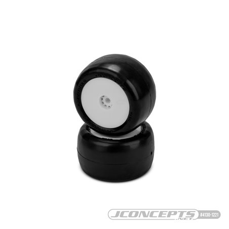 Smoothie 2 Mini - green compound, pre-mounted, white wheels (Fits - Mini B, Mini-T rear)
