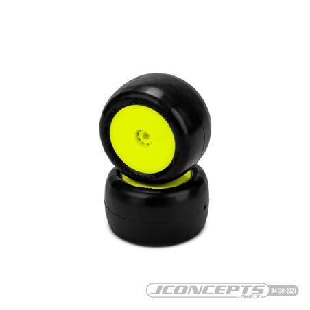 Smoothie 2 Mini - green compound, pre-mounted, yellow wheels (Fits - Mini B, Mini-T rear)