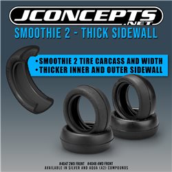 Smoothie 2, thick sidewall - Aqua (A2) compound (Fits - 2.2" buggy front wheel)