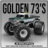 Golden 73's - Monster Truck tire - blue compound (Fits - 3439 3.2 x 3.6" MT wheel)
