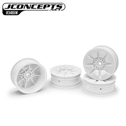 Pioneer - RC10B7 | RC10B7D 2.2" 2wd buggy front wheel (white) - 4pc (Industy standard fit)