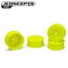 Pioneer - RC10B7 | RC10B7D 2.2" 2wd buggy front wheel (yellow) - 4pc (Industy standard fit)