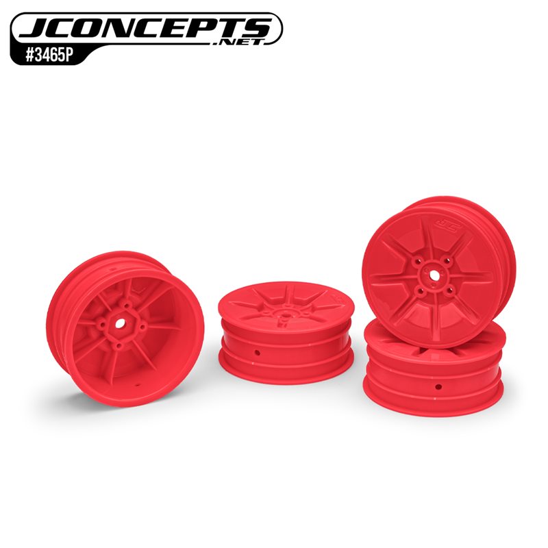 Pioneer - RC10B7 | RC10B7D 2.2" 2wd buggy front wheel (retro pink) - 4pc (Industy standard fit)