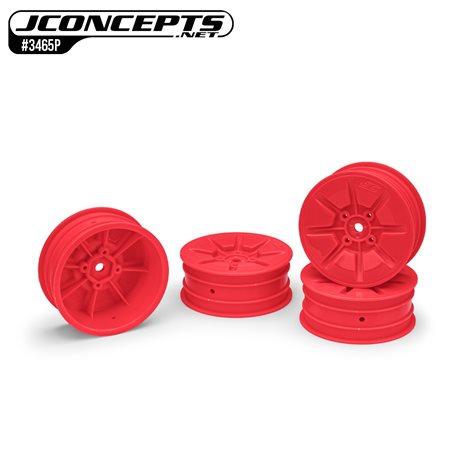 Pioneer - RC10B7 | RC10B7D 2.2" 2wd buggy front wheel (retro pink) - 4pc (Industry standard fit)