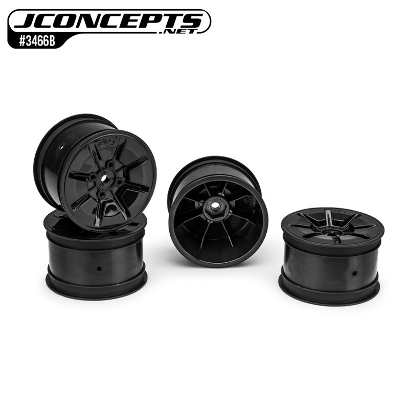 Pioneer - RC10B7 | RC10B7D 2.2" 2wd | 4wd buggy rear wheel (stealth black) - 4pc (industry standard fit) Pioneer - RC10B7 | RC10B7D 2.2" 2wd | 4wd buggy rear wheel (stealth black) - 4pc (industry standard fit)