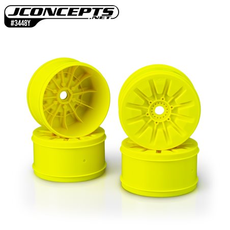 Pioneer - 1:8th truck wheel, 4.0" - yellow, 4pc