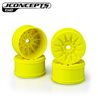 Pioneer - 1:8th truck wheel, 4.0" - yellow, 4pc Pioneer - 1:8th truck wheel, 4.0" - yellow, 4pc