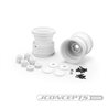 Tribute 73's - 3.2 x 3.6" Monster Truck wheel w/ adaptors (white) - 2pc. 