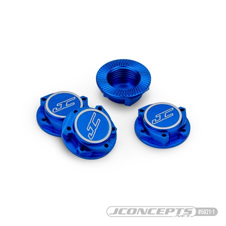 JConcepts - 17mm Punisher "clutch" wheel nut, 4pc - blue