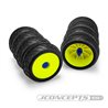 JConcepts - 1/8th truck off-road tire stick - holds 4 mounted tires (blue) - 4pc.