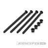 JConcepts - 1/8th truck off-road tire stick - holds 4 mounted tires (black) - 4pc. JConcepts - 1/8th truck off-road tire stick - holds 4 mounted tires (black) - 4pc.
