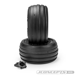 Hawk - Platinum compound, sand front tire - Fits, X-Maxx, XRT, pre-mounted on #3425B JConcepts wheels