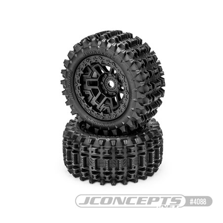 Magma - pre-mounted on JC 3450B wheels (Fits - Traxxas Sledge / Kraton 6s)